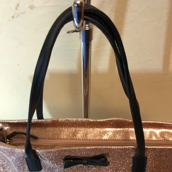Kate Spade NWOT Glittering Rose Gold Tote - Picture 5 of 14